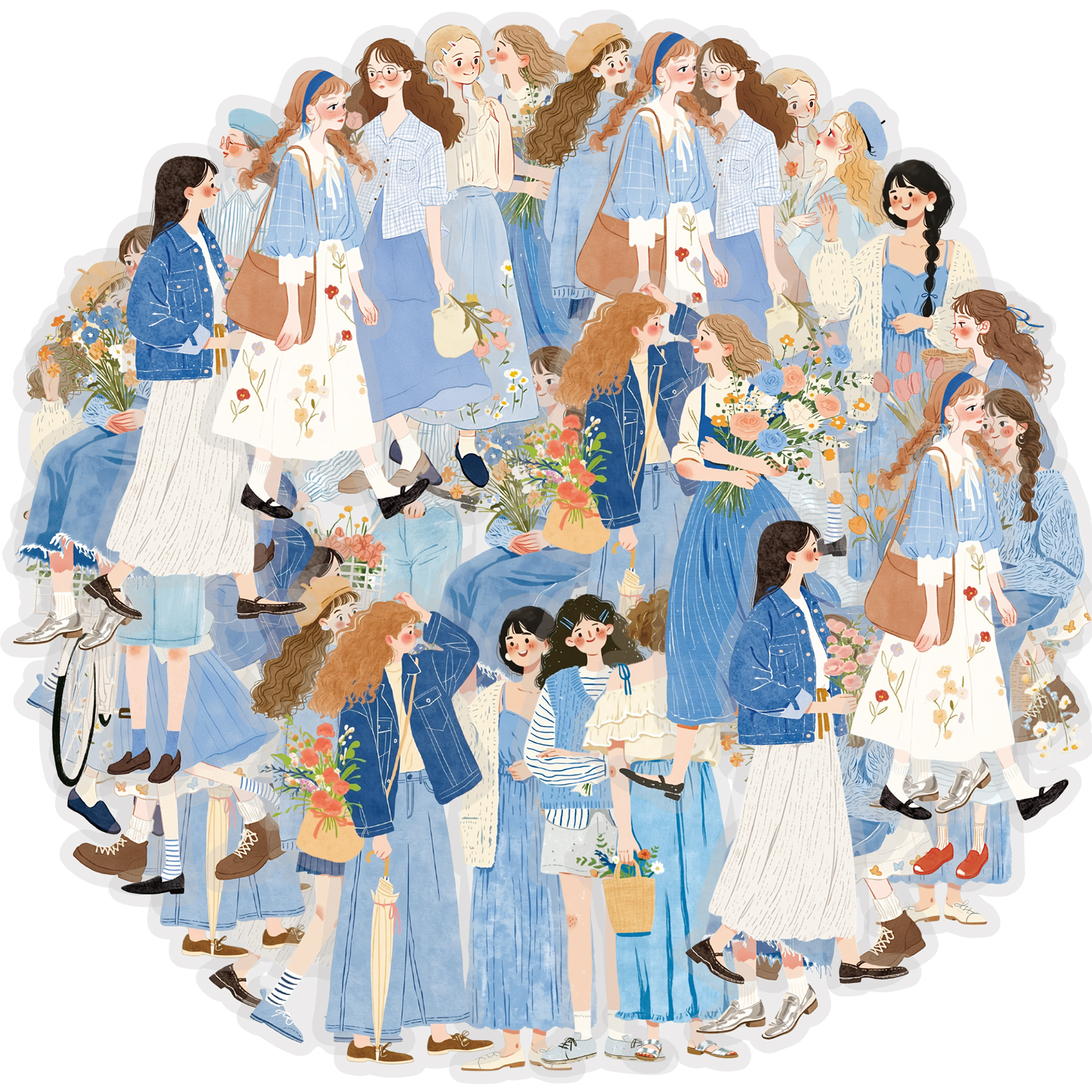 Phone Accessories Aesthetic - Etori Life Blue Forest Style Girl