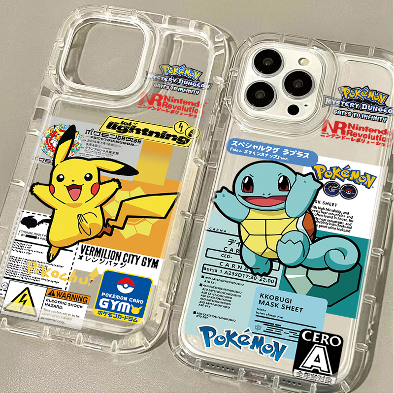 Xiaomi Phone Accessories - P-Pokemon Cool Pikachu Squirtle Case for