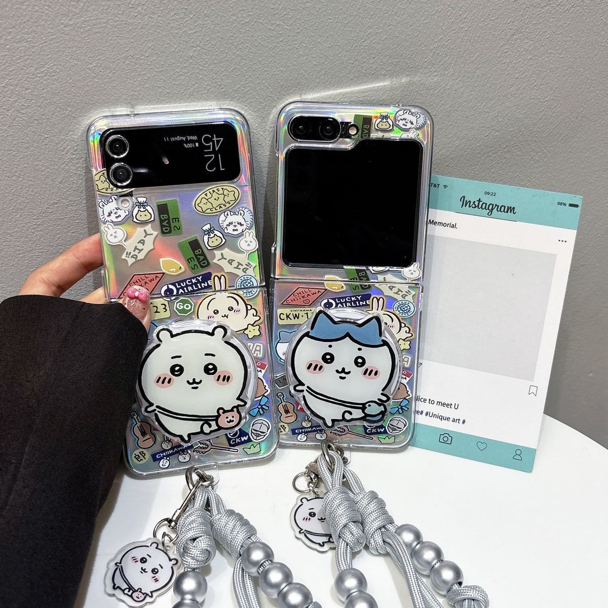 Phone Accessories Android - Anime Chiikawa Hachiware Cartoon Suitable for