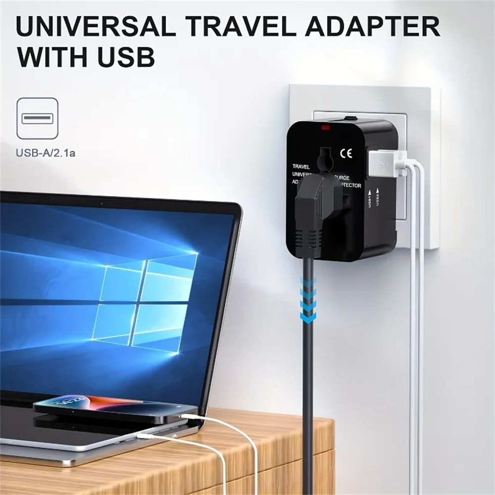 Universal Travel Adapter with  - Phone Accessories Uk 评论和价格