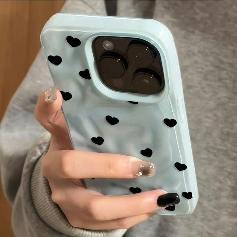 Aesthetic Cute Black Heart Sho - Phone Accessories Aesthetic 评论和价格