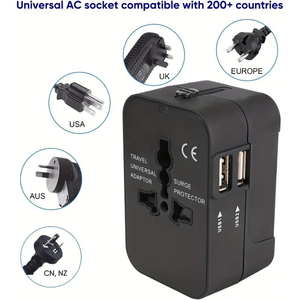 Dual USB Ports Universal Trave - Phone Accessories Uk 评论和价格