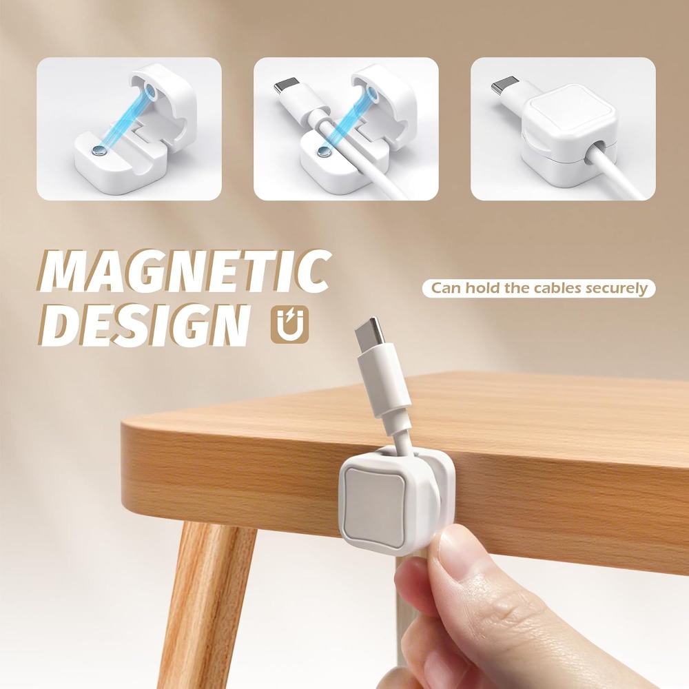6 PCS Magnetic Cable Clips Cor - Cable Organizer Magnetic 评论和价格