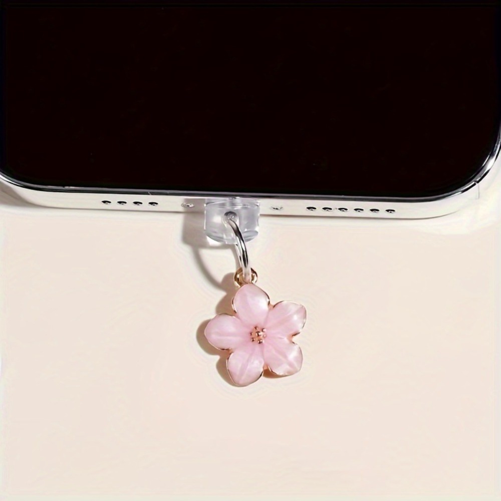 Pink Sakura Phone Dust Plug Ch - Phone Accessories Aesthetic 评论和价格