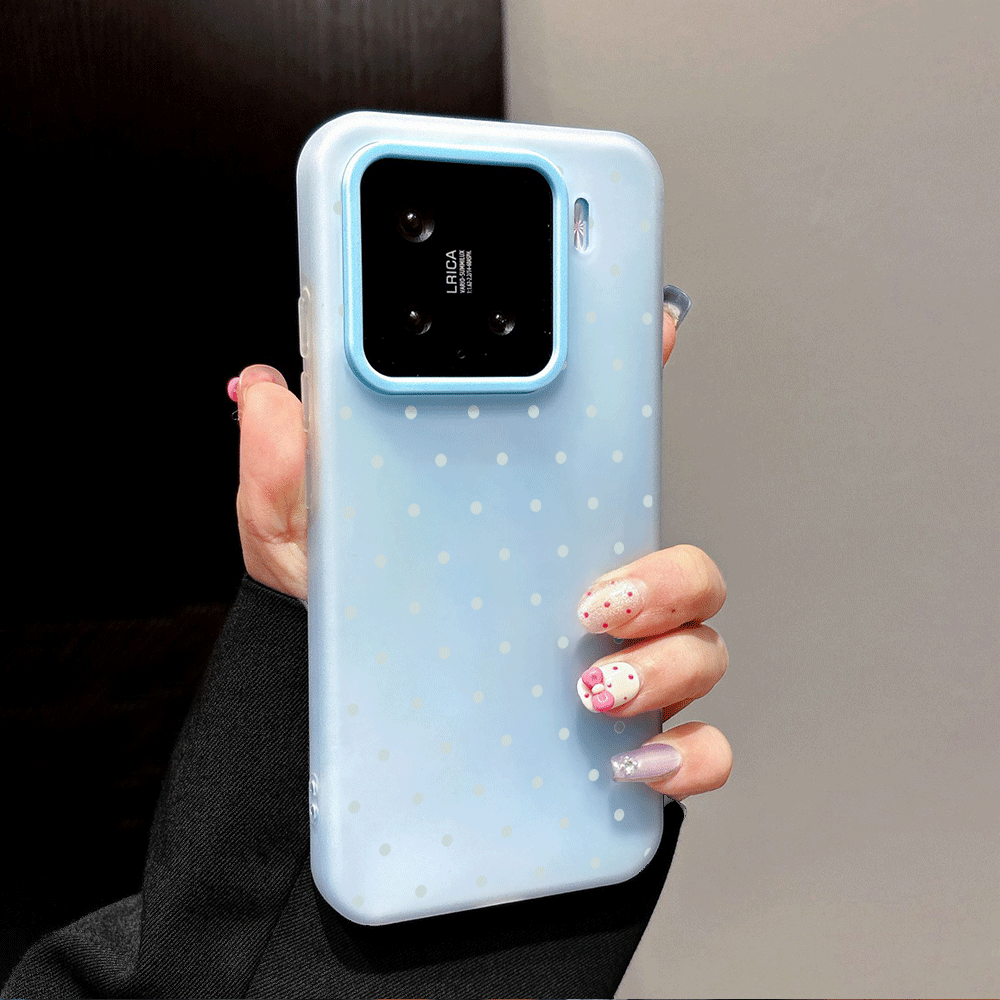 Adorable Light Blue Polka Dot  - Xiaomi Phone Accessories 评论和价格