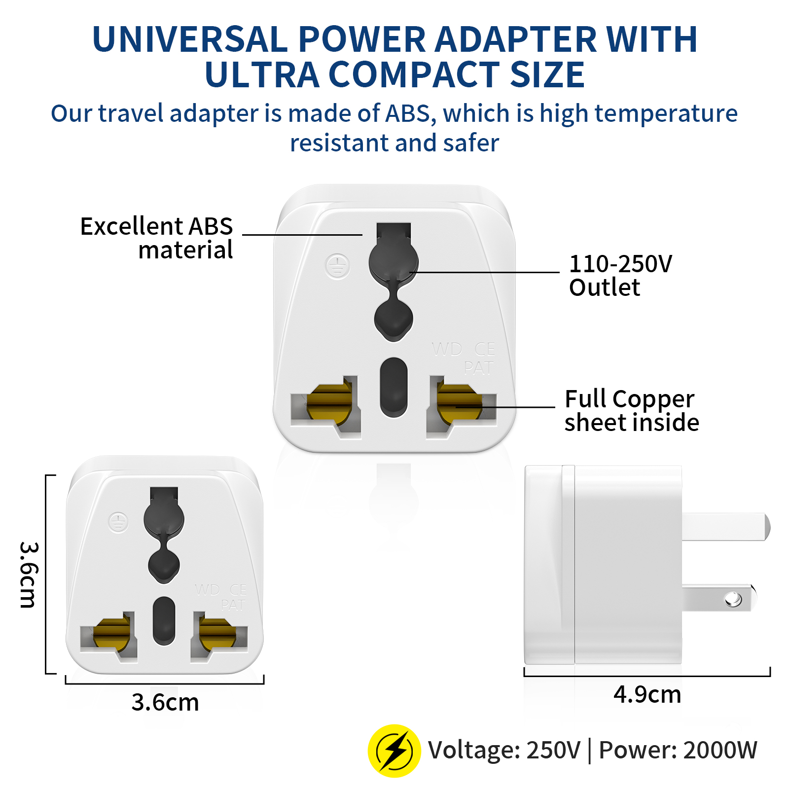 3 PCS Australian Universal Tra - Phone Accessories Uk 评论和价格