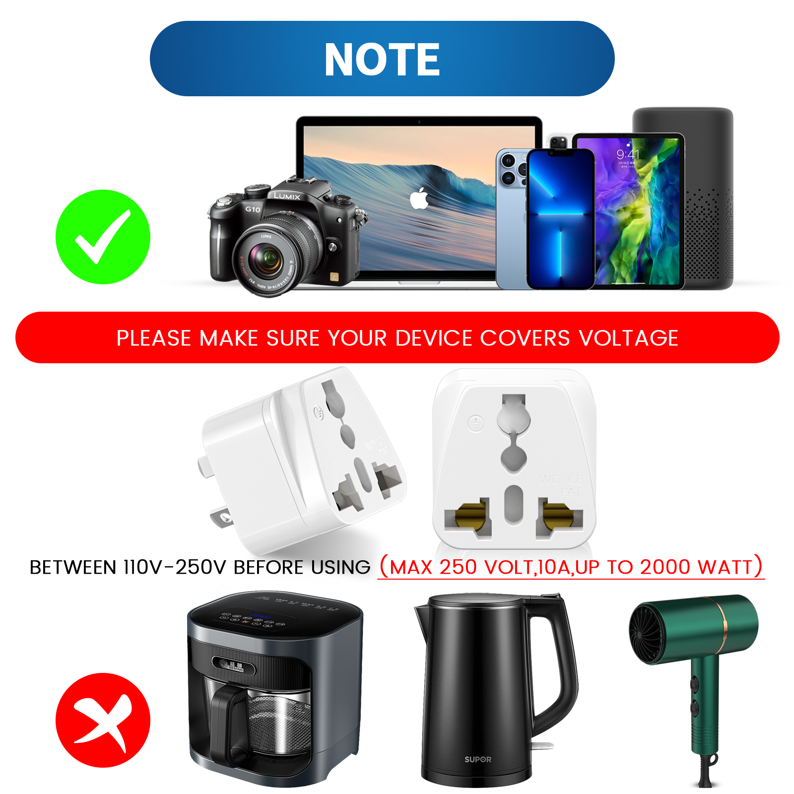 3 PCS Australian Universal Tra - Phone Accessories Uk 评论和价格