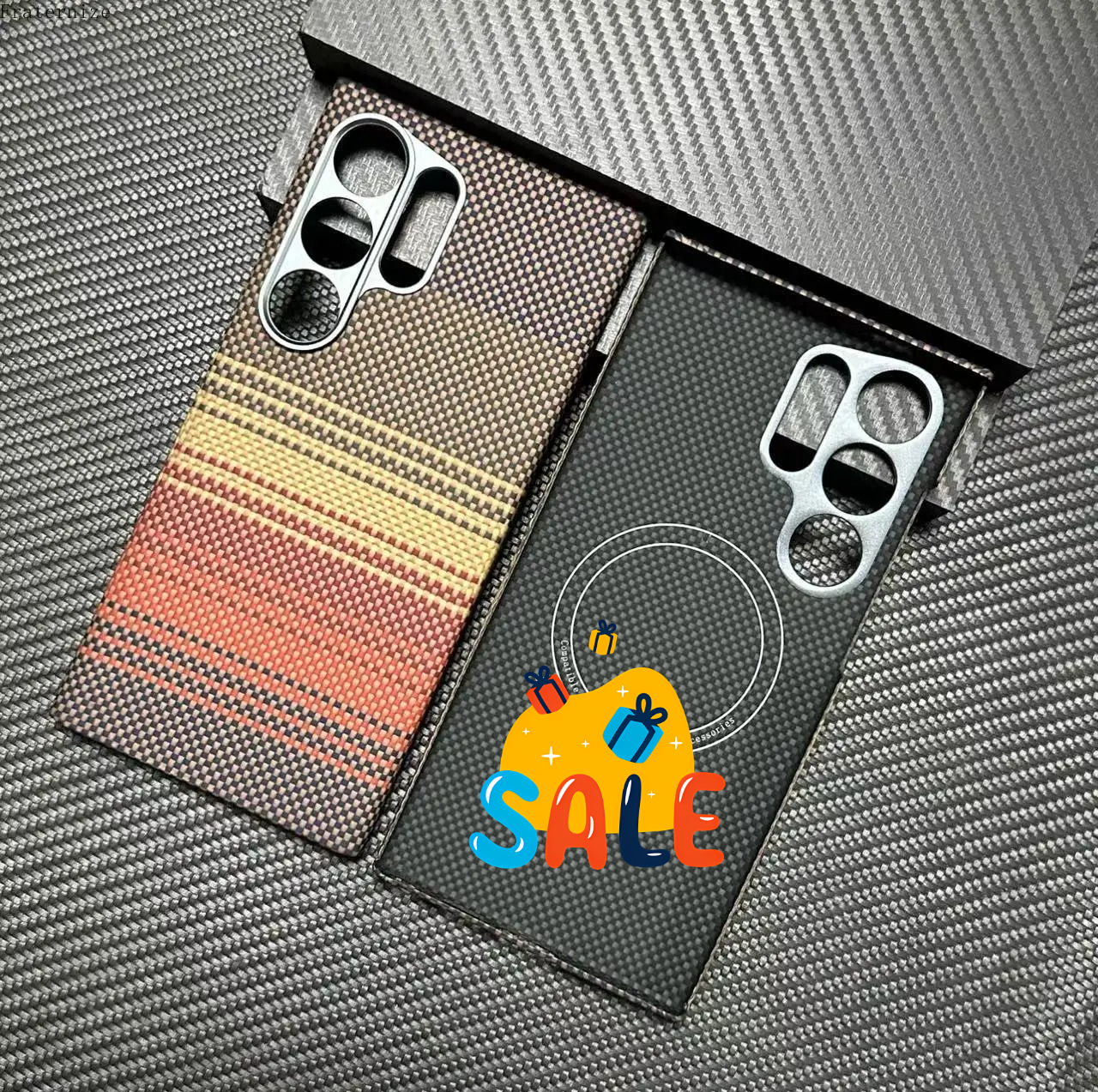 New Genuine Carbon Aramid Fibe - Phone Accessories Android 评论和价格