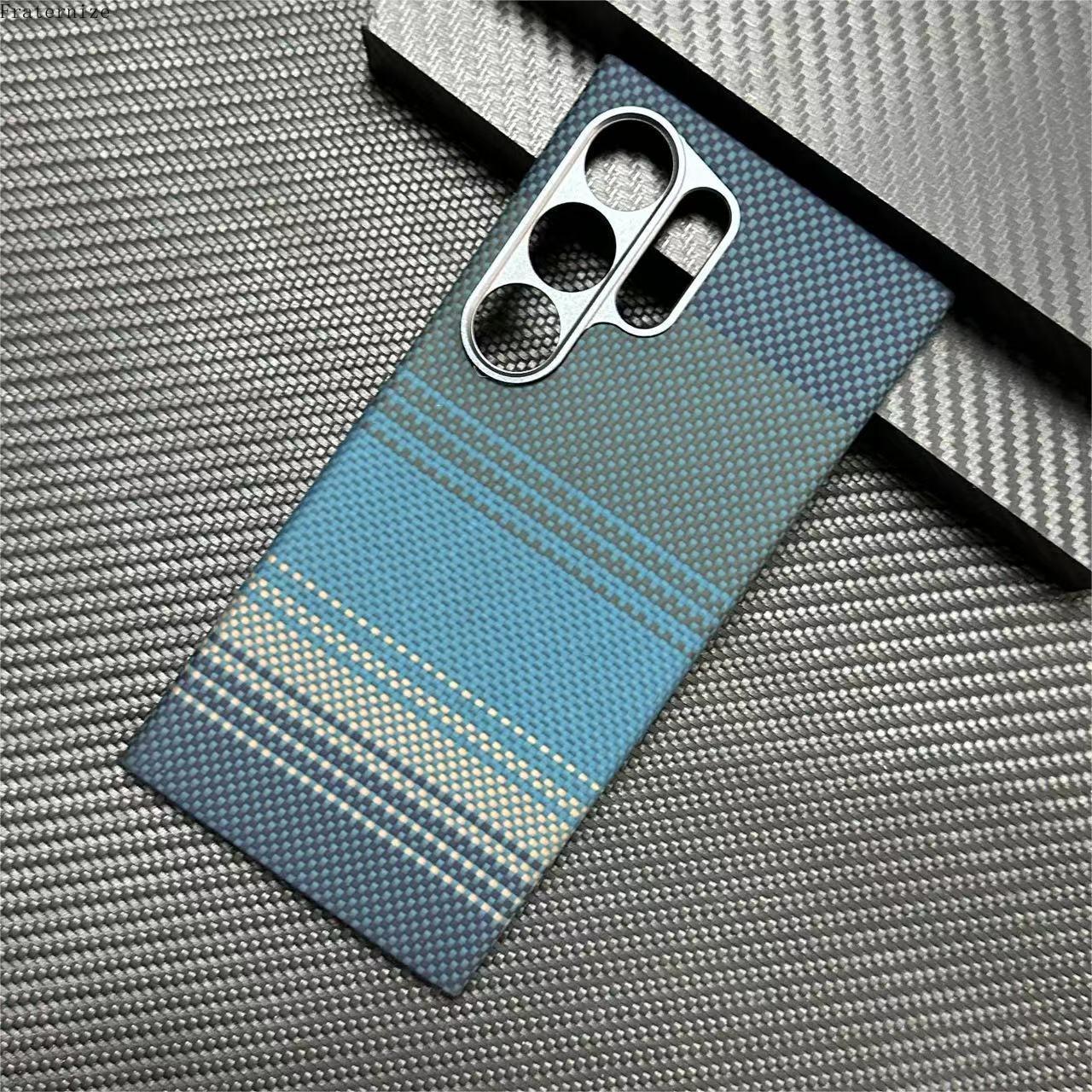 New Genuine Carbon Aramid Fibe - Phone Accessories Android 评论和价格