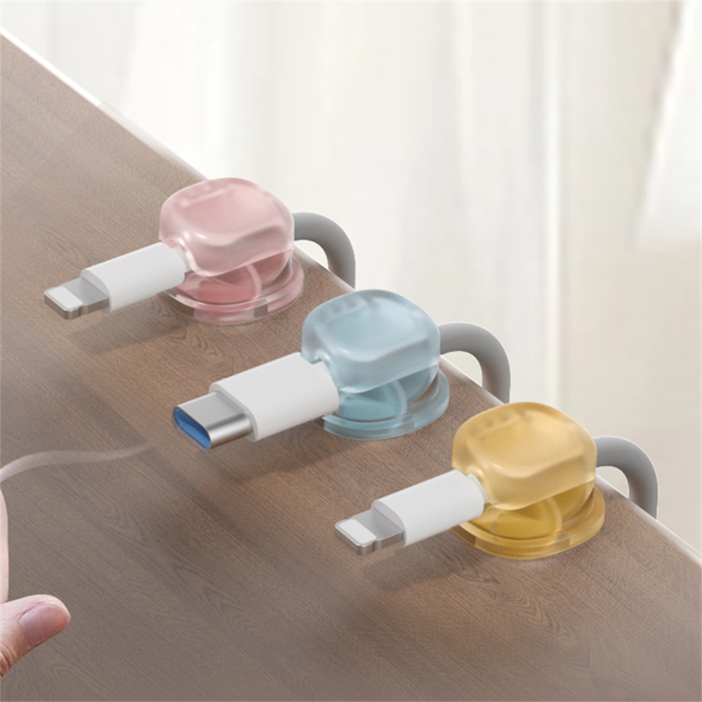 3 transparent color magnetic c - Cable Organizer Magnetic 评论和价格