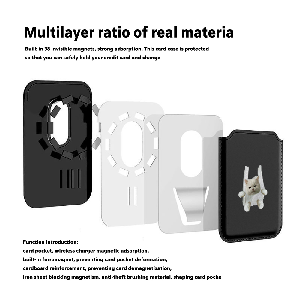 Garbage Bag Cat Magnetic Leath - Phone Accessories Android 评论和价格