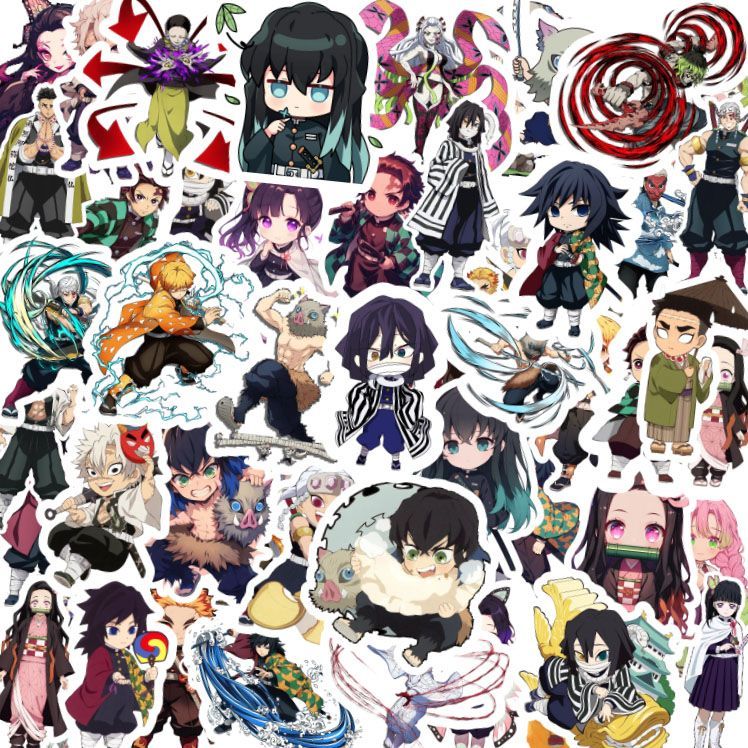 Demon Slayer stickers, cartoon - Phone Accessories Demon Slayer 评论和价格