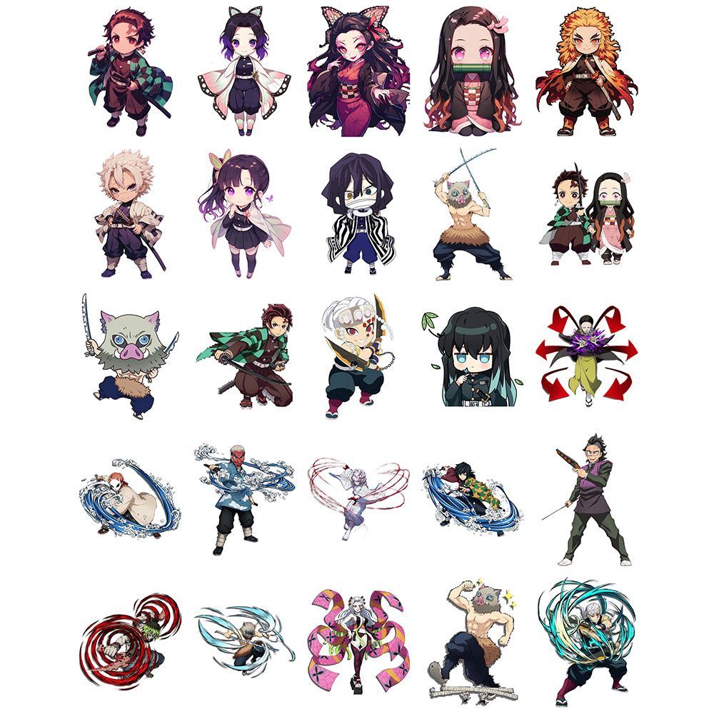 Demon Slayer stickers, cartoon - Phone Accessories Demon Slayer 评论和价格