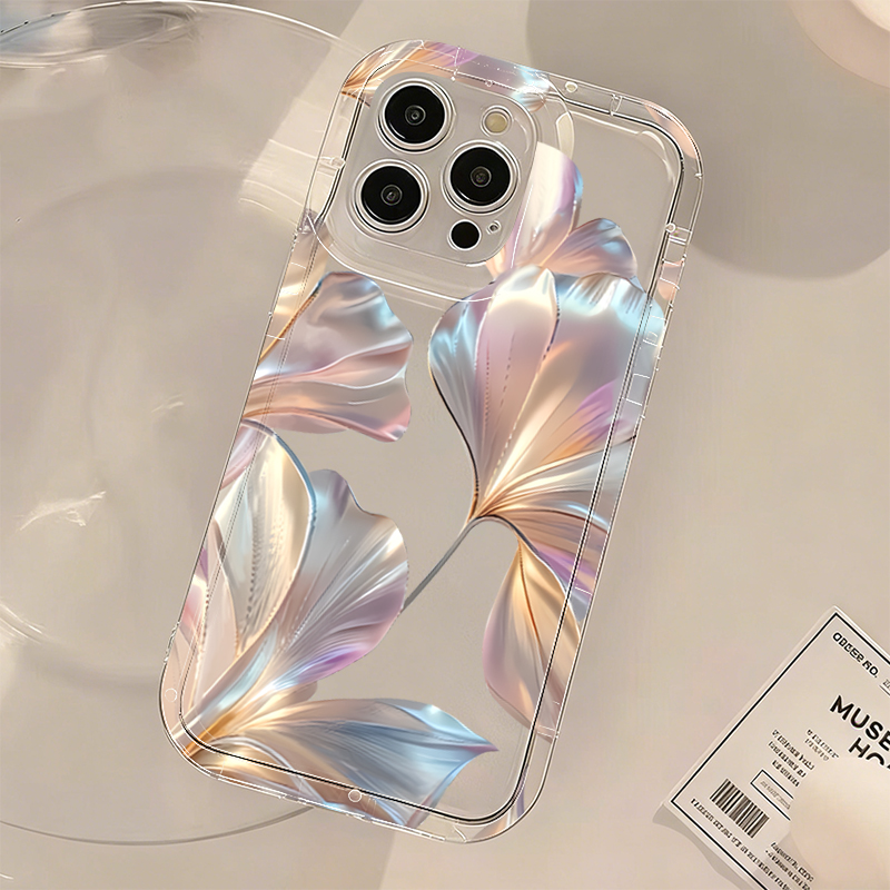 Colorful Metallic Ginkgo Print - Xiaomi Phone Accessories 评论和价格