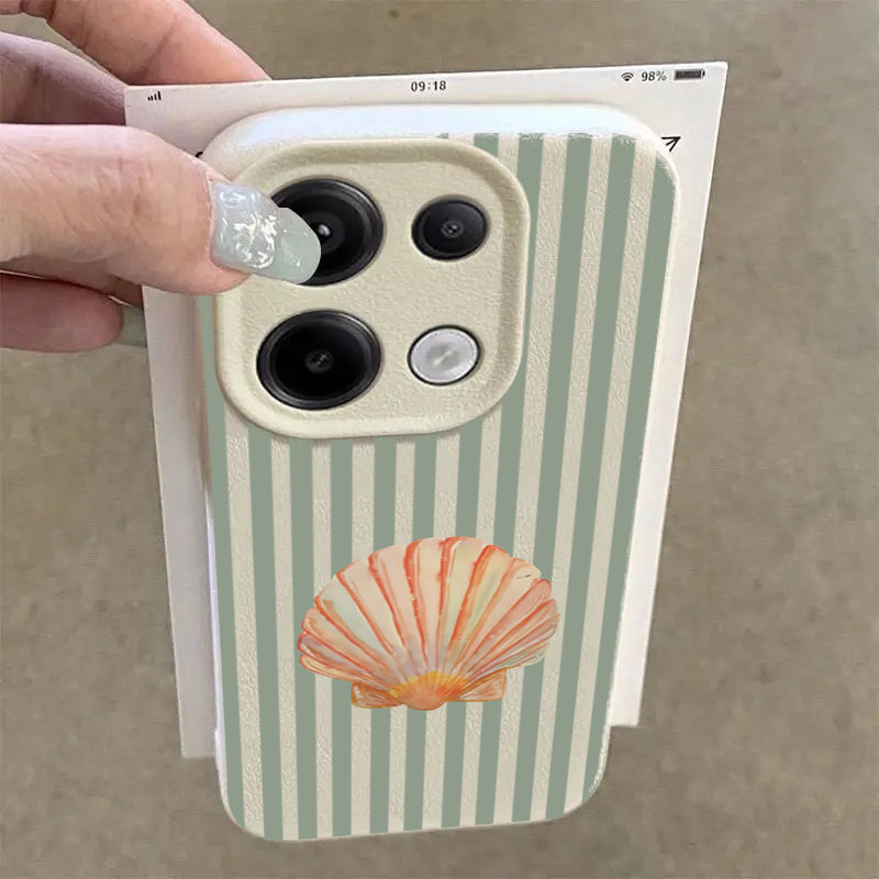 Fresh Shell Stripes Design Pho - Xiaomi Phone Accessories 评论和价格