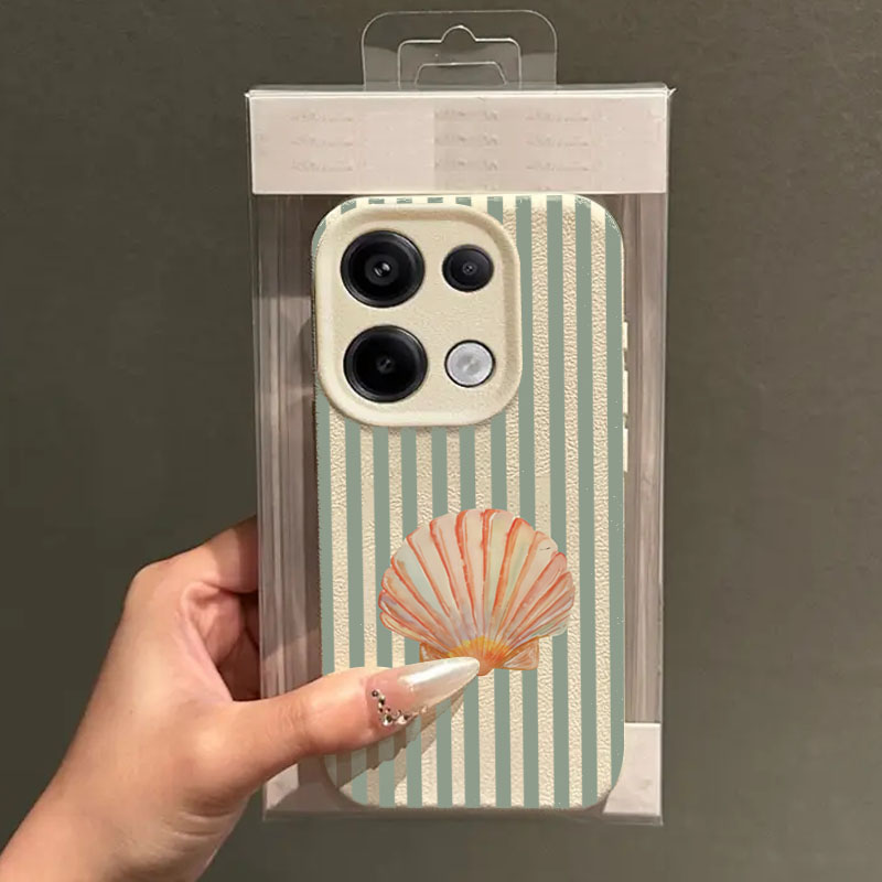 Fresh Shell Stripes Design Pho - Xiaomi Phone Accessories 评论和价格
