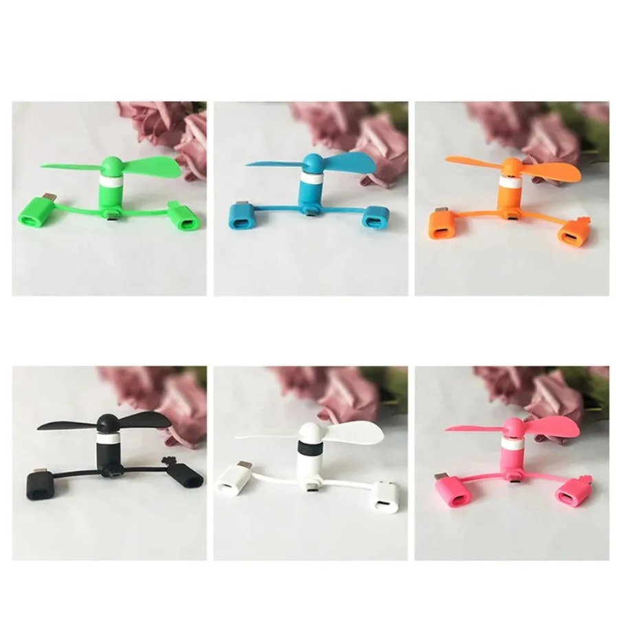 3 in 1 Universal Fan Mini Cool - Phone Accessories Android 评论和价格