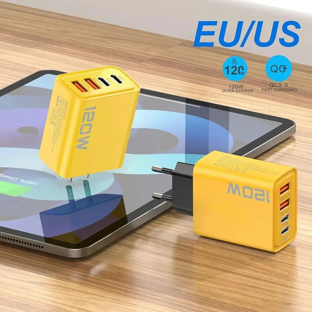 120W USB C PD Charger 4 Ports  - Phone Accessories Uk 评论和价格