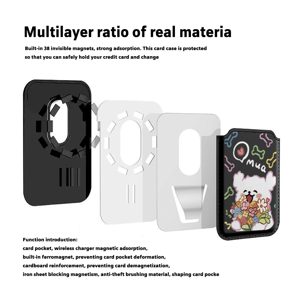 Colorful Flower Puppy Magnetic - Phone Accessories Android 评论和价格