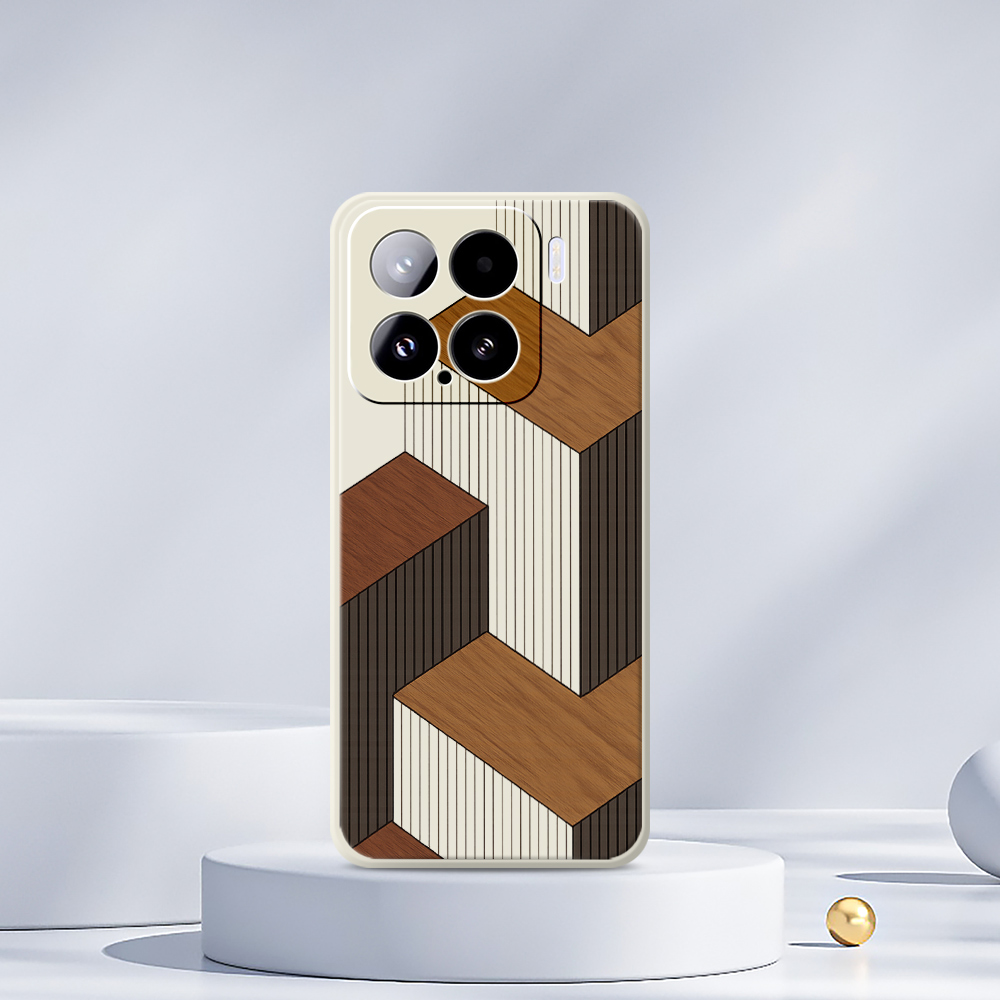 Geometric Style Wooden Phone C - Xiaomi Phone Accessories 评论和价格