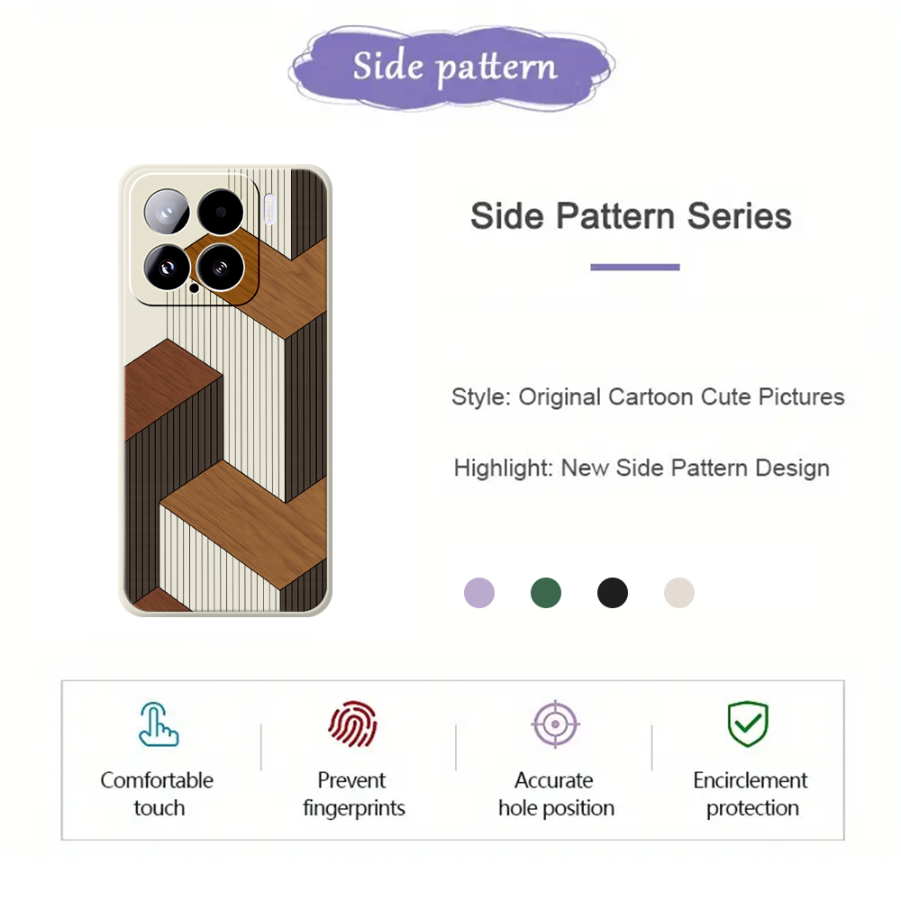 Geometric Style Wooden Phone C - Xiaomi Phone Accessories 评论和价格