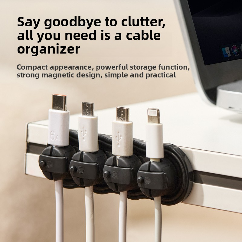 Desktop Magnetic Wire Organize - Cable Organizer Magnetic 评论和价格