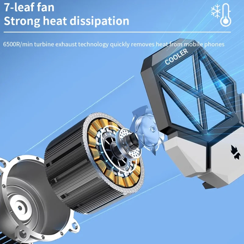 DY08 Mobile Phone Cooling Fan  - Phone Accessories Android 评论和价格