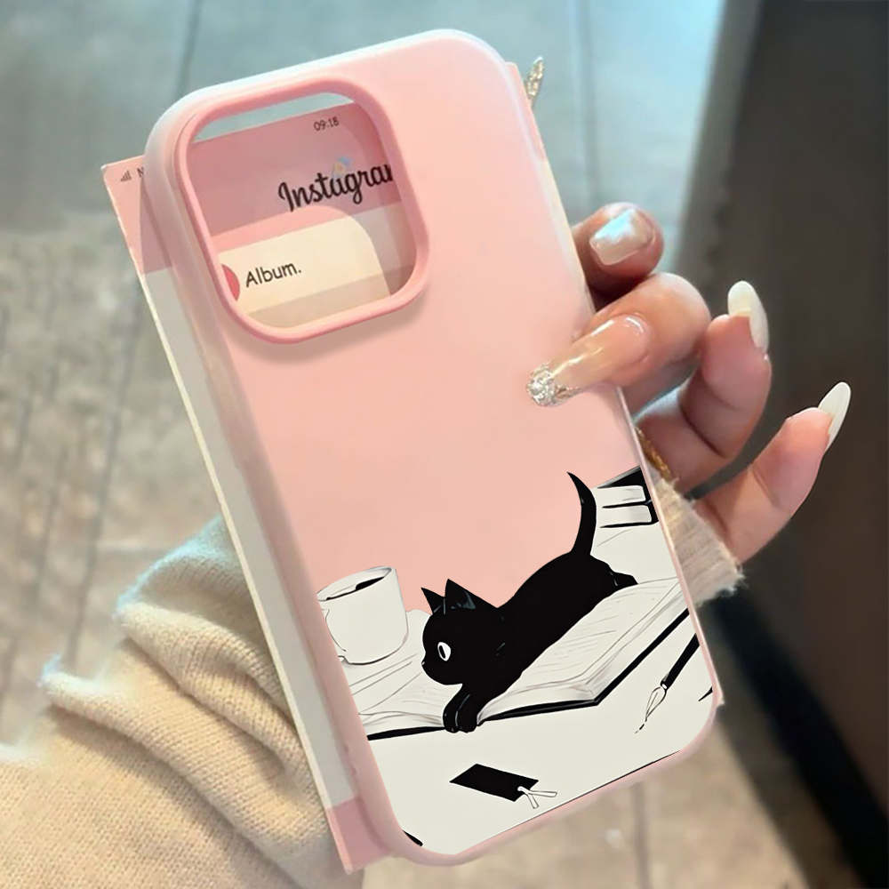 INS Cute Kitty Read Book Phone - Xiaomi Phone Accessories 评论和价格