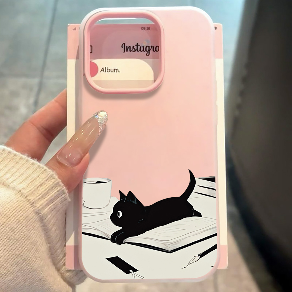 INS Cute Kitty Read Book Phone - Xiaomi Phone Accessories 评论和价格