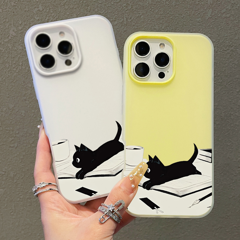 INS Cute Kitty Read Book Phone - Xiaomi Phone Accessories 评论和价格