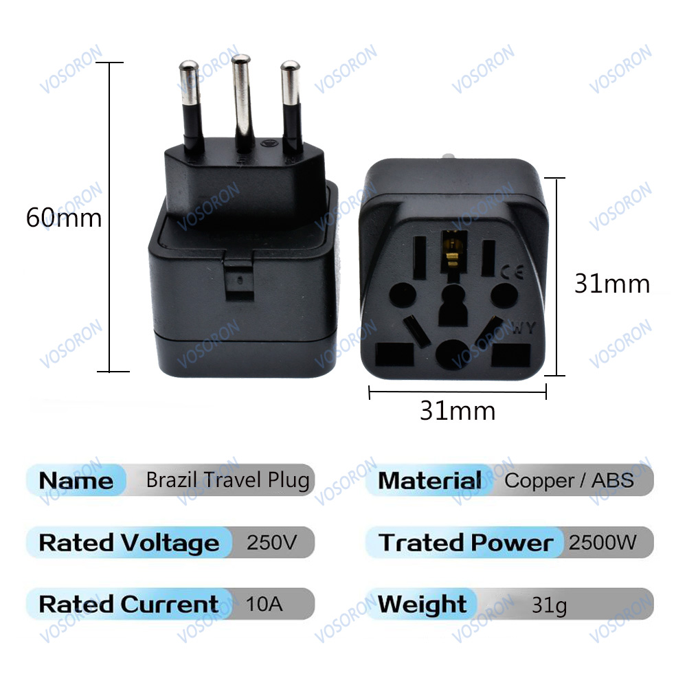 Universal Brazil Plug Adapter  - Phone Accessories Uk 评论和价格