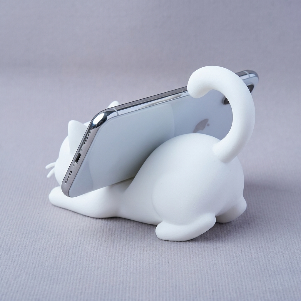 3D Printed Cat Figurine Device - Phone Accessories Aesthetic 评论和价格