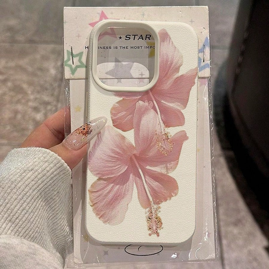 Pink Hibiscus Elegant High Aes - Phone Accessories Aesthetic 评论和价格