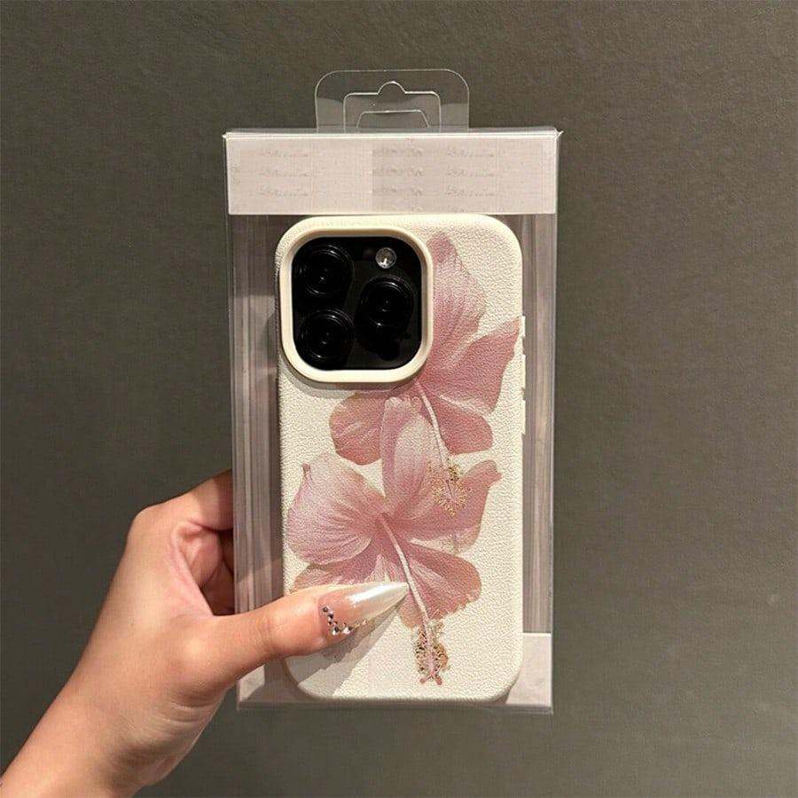 Pink Hibiscus Elegant High Aes - Phone Accessories Aesthetic 评论和价格