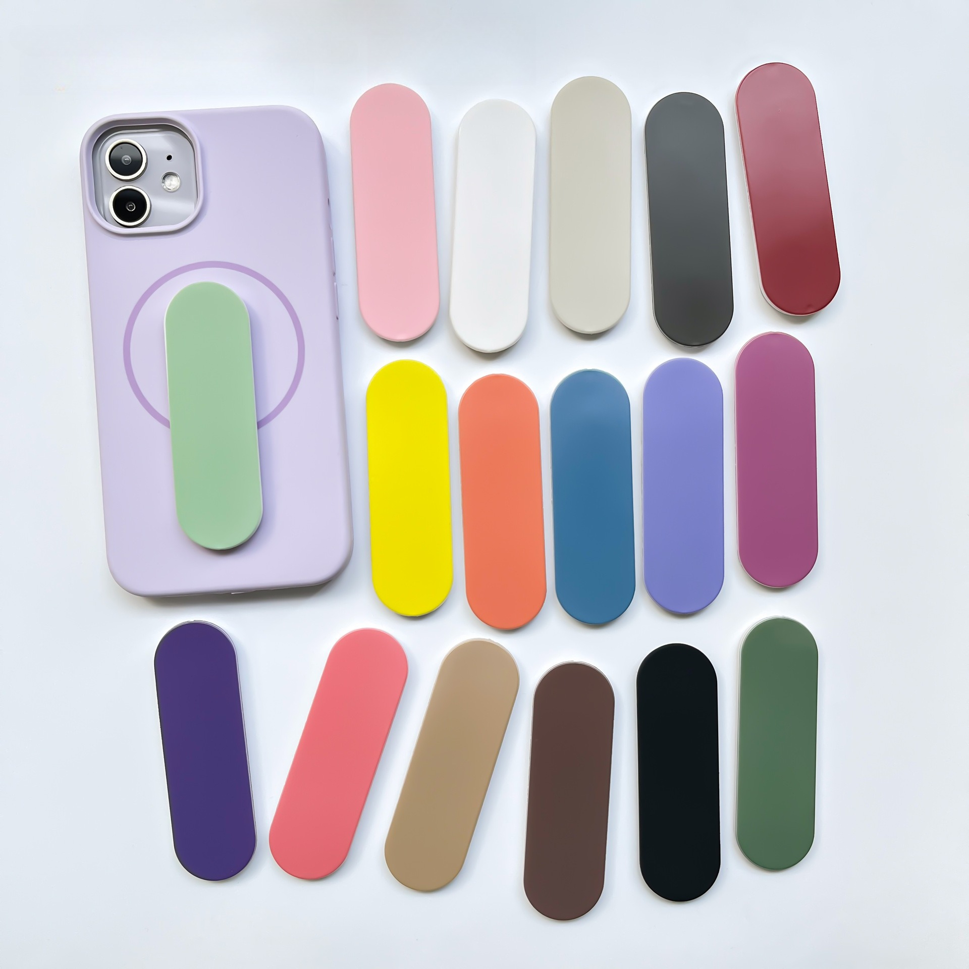 Simple Macaron Solid Color Sli - Phone Accessories And Gadgets 评论和价格